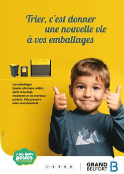 Bac jaune : papier, plastique, métal à recycler